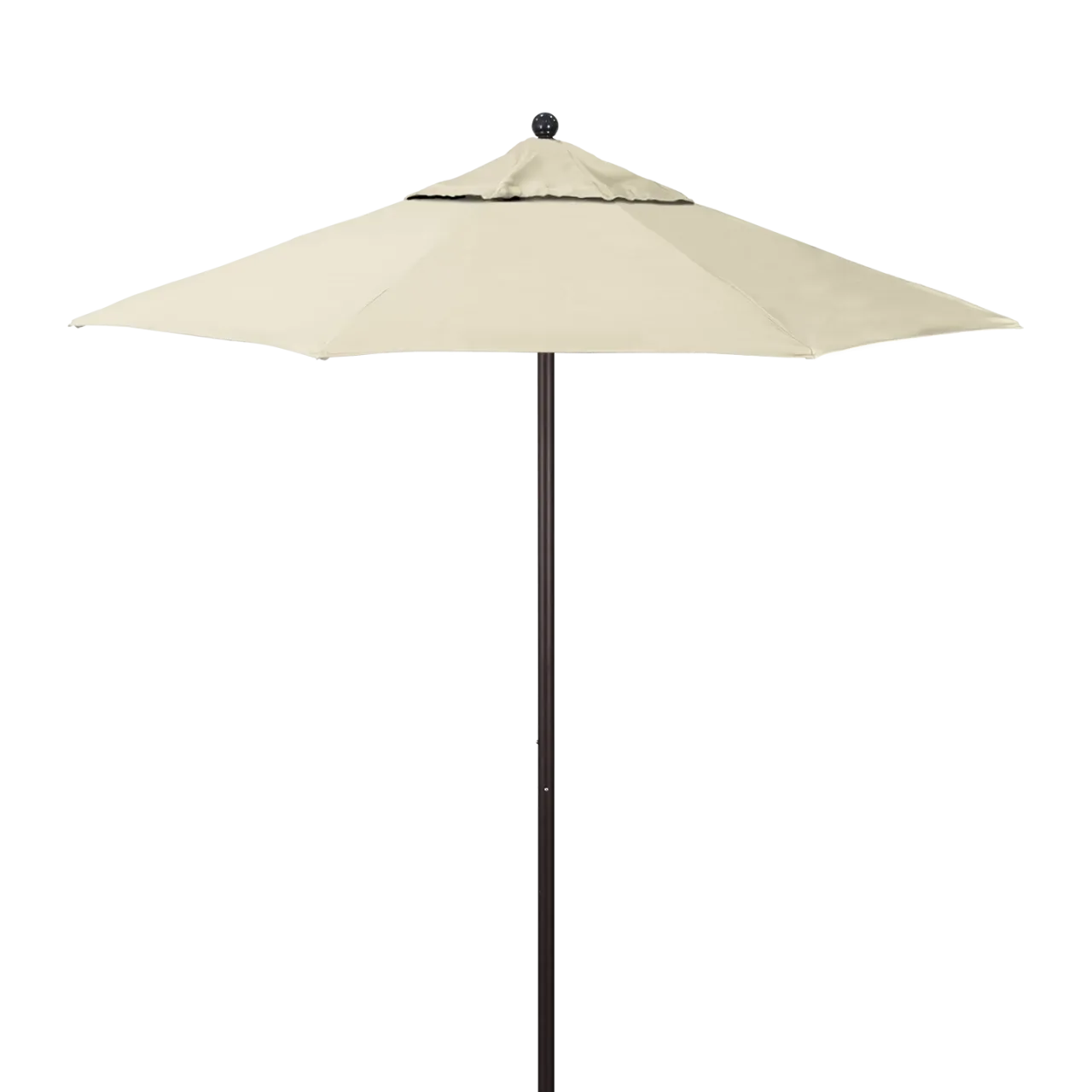 California Umbrella Venture Series 7.5 ft Commercial Patio Umbrella: Robust Aluminum Frame with Push Lift and Fiberglass Ribs