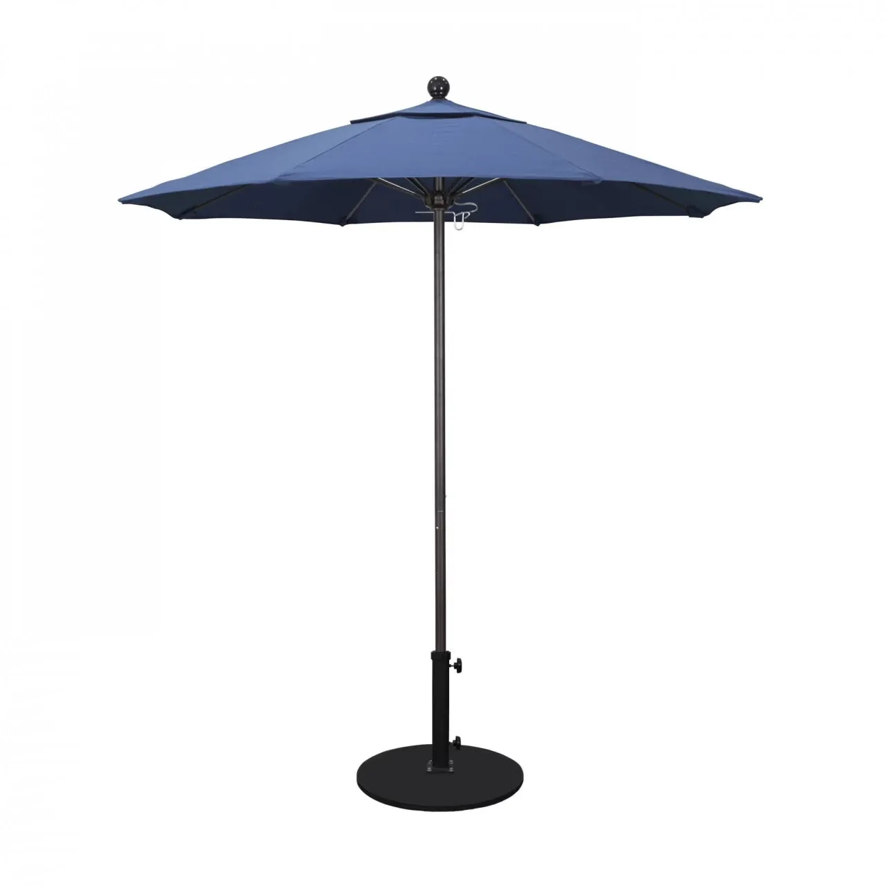 California Umbrella Venture Series 7.5 ft Commercial Patio Umbrella: Robust Aluminum Frame with Push Lift and Fiberglass Ribs