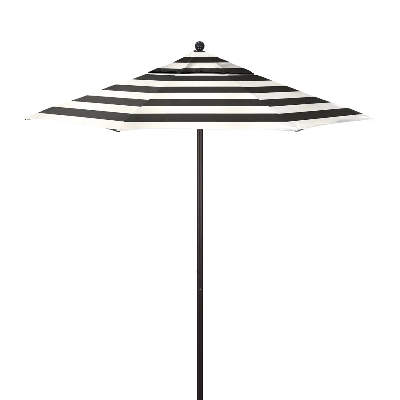 California Umbrella Venture Series 7.5 ft Commercial Patio Umbrella: Robust Aluminum Frame with Push Lift and Fiberglass Ribs