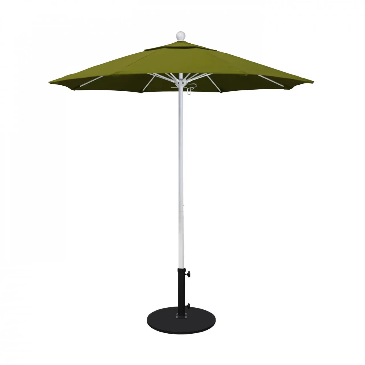 California Umbrella Venture Series 7.5 ft Commercial Patio Umbrella: Robust Aluminum Frame with Push Lift and Fiberglass Ribs
