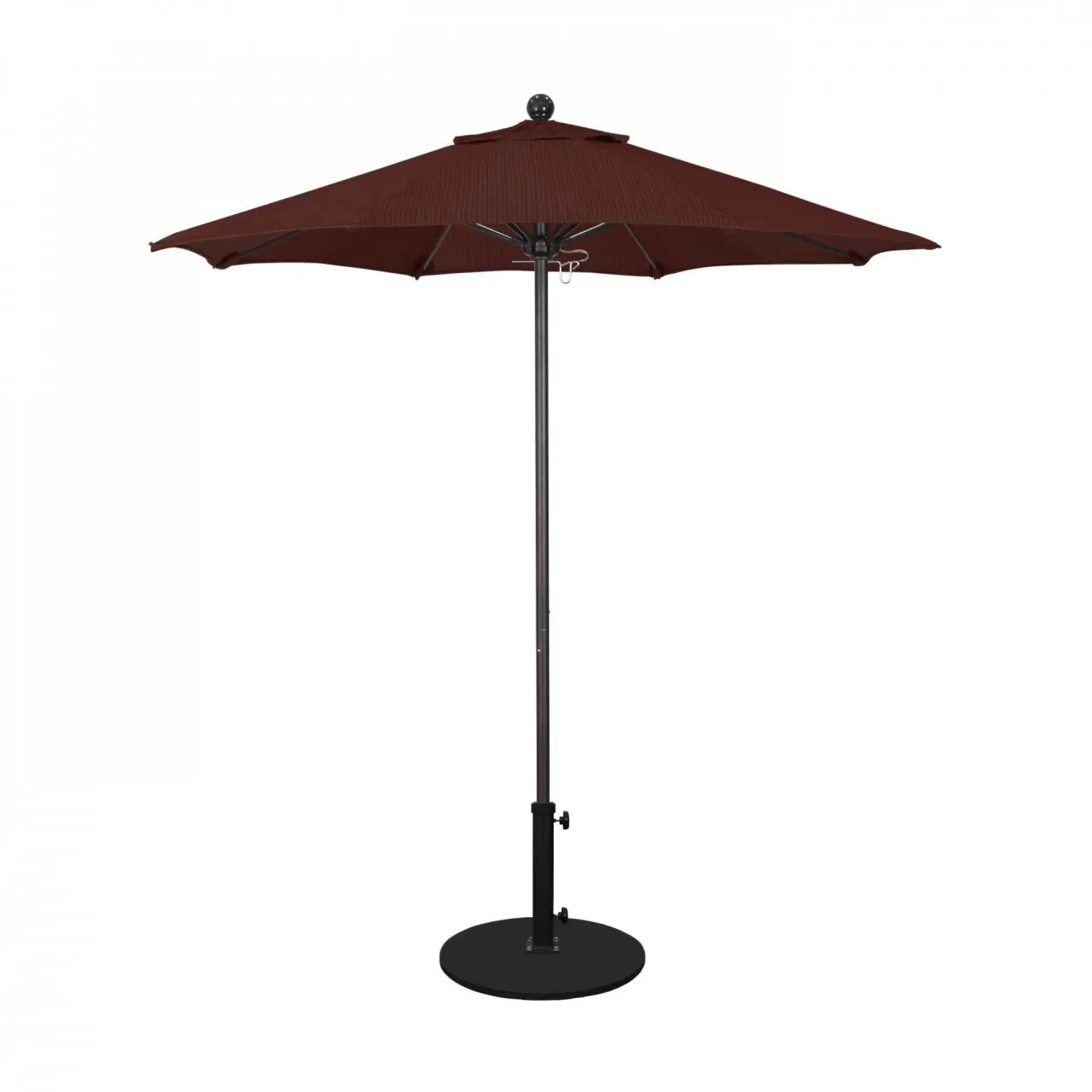 California Umbrella Venture Series 7.5 ft Commercial Patio Umbrella: Robust Aluminum Frame with Push Lift and Fiberglass Ribs