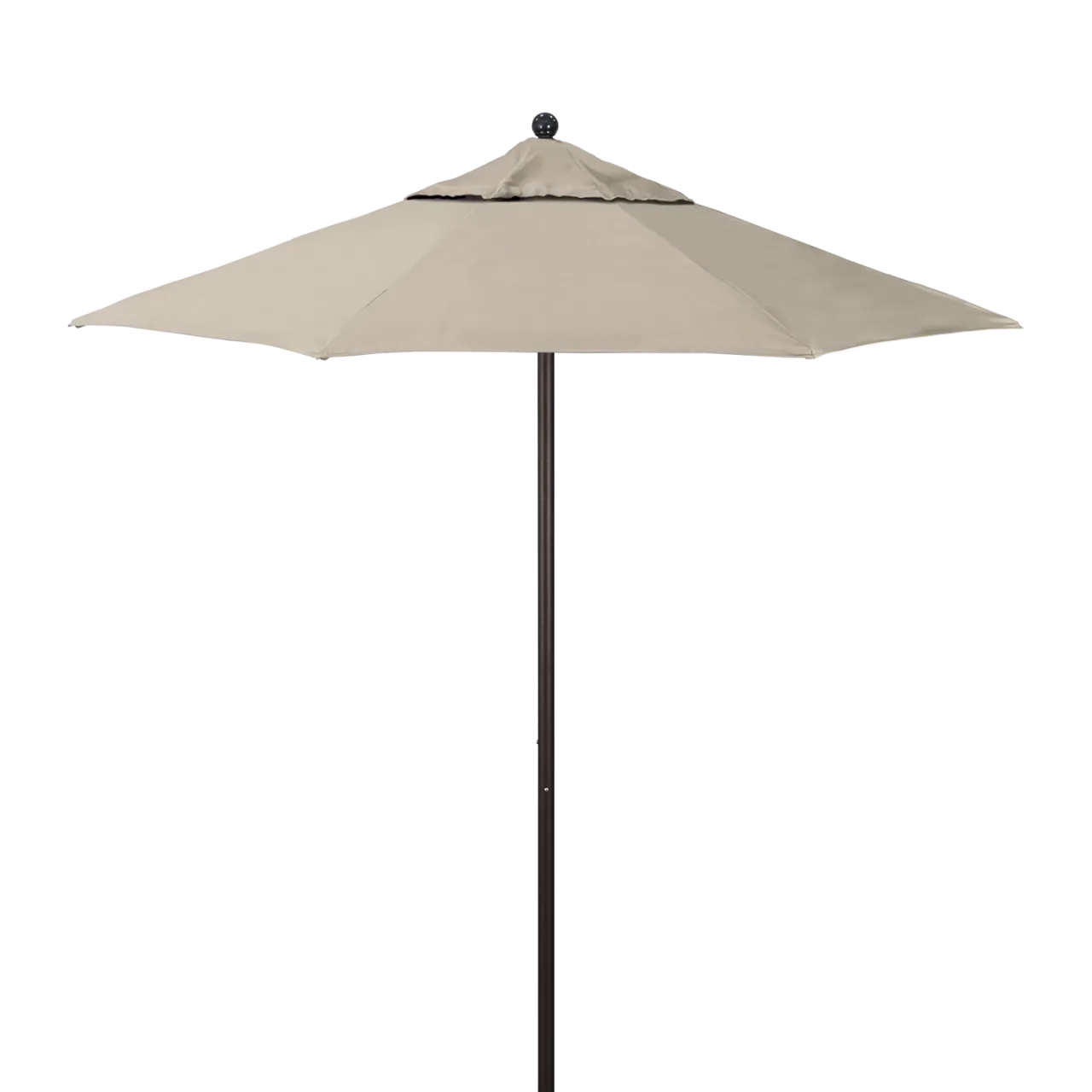 California Umbrella Venture Series 7.5 ft Commercial Patio Umbrella: Robust Aluminum Frame with Push Lift and Fiberglass Ribs