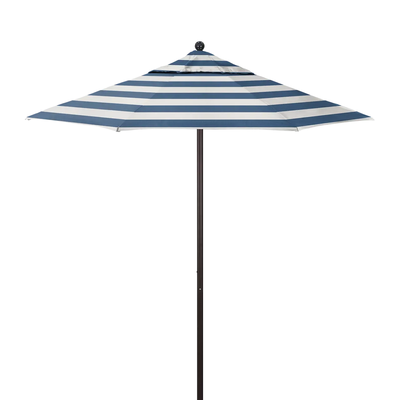 California Umbrella Venture Series 7.5 ft Commercial Patio Umbrella: Robust Aluminum Frame with Push Lift and Fiberglass Ribs