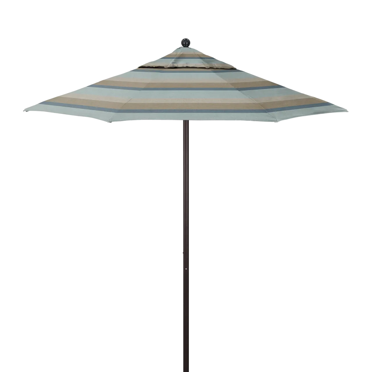 California Umbrella Venture Series 7.5 ft Commercial Patio Umbrella: Robust Aluminum Frame with Push Lift and Fiberglass Ribs