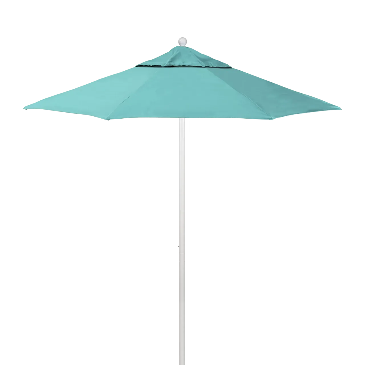 California Umbrella Venture Series 7.5 ft Commercial Patio Umbrella: Robust Aluminum Frame with Push Lift and Fiberglass Ribs