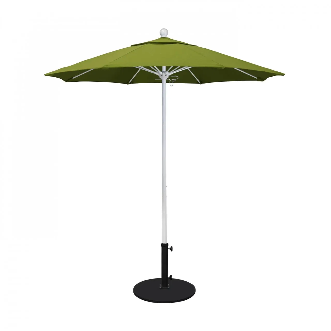 California Umbrella Venture Series 7.5 ft Commercial Patio Umbrella: Robust Aluminum Frame with Push Lift and Fiberglass Ribs