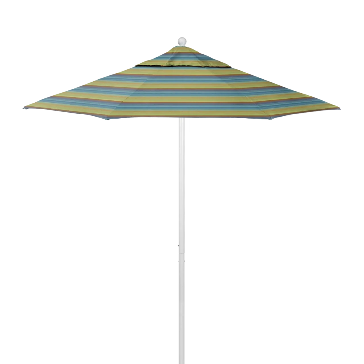 California Umbrella Venture Series 7.5 ft Commercial Patio Umbrella: Robust Aluminum Frame with Push Lift and Fiberglass Ribs