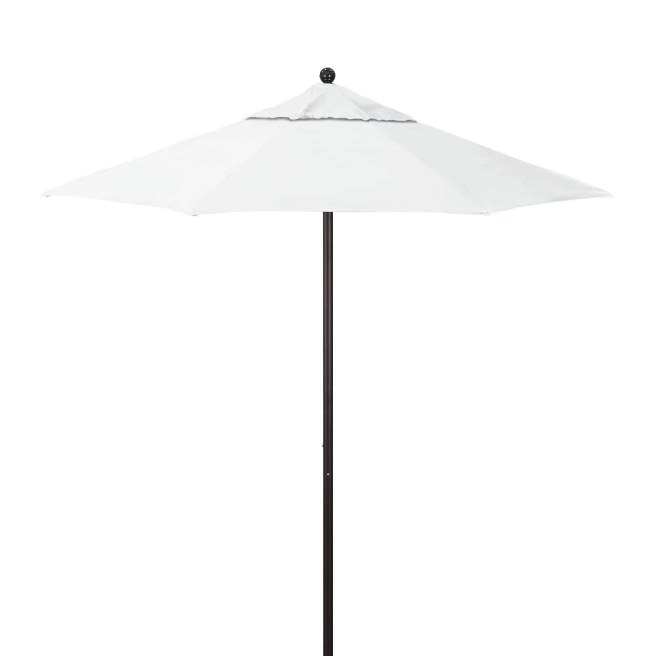 California Umbrella Venture Series 7.5 ft Commercial Patio Umbrella: Robust Aluminum Frame with Push Lift and Fiberglass Ribs