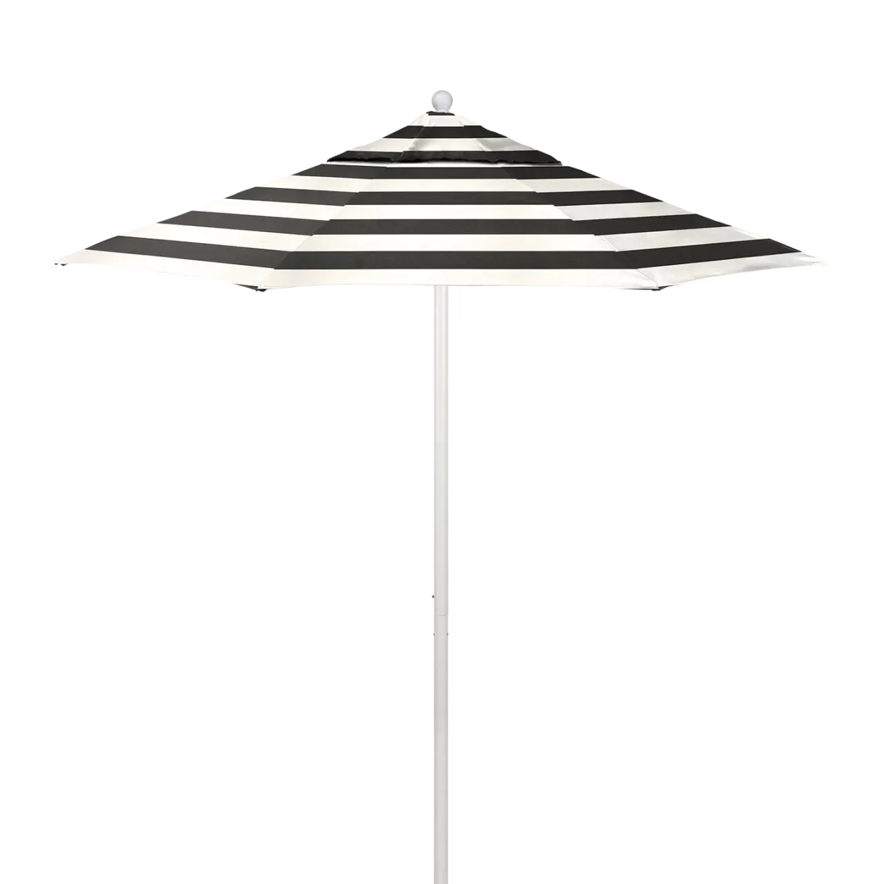 California Umbrella Venture Series 7.5 ft Commercial Patio Umbrella: Robust Aluminum Frame with Push Lift and Fiberglass Ribs