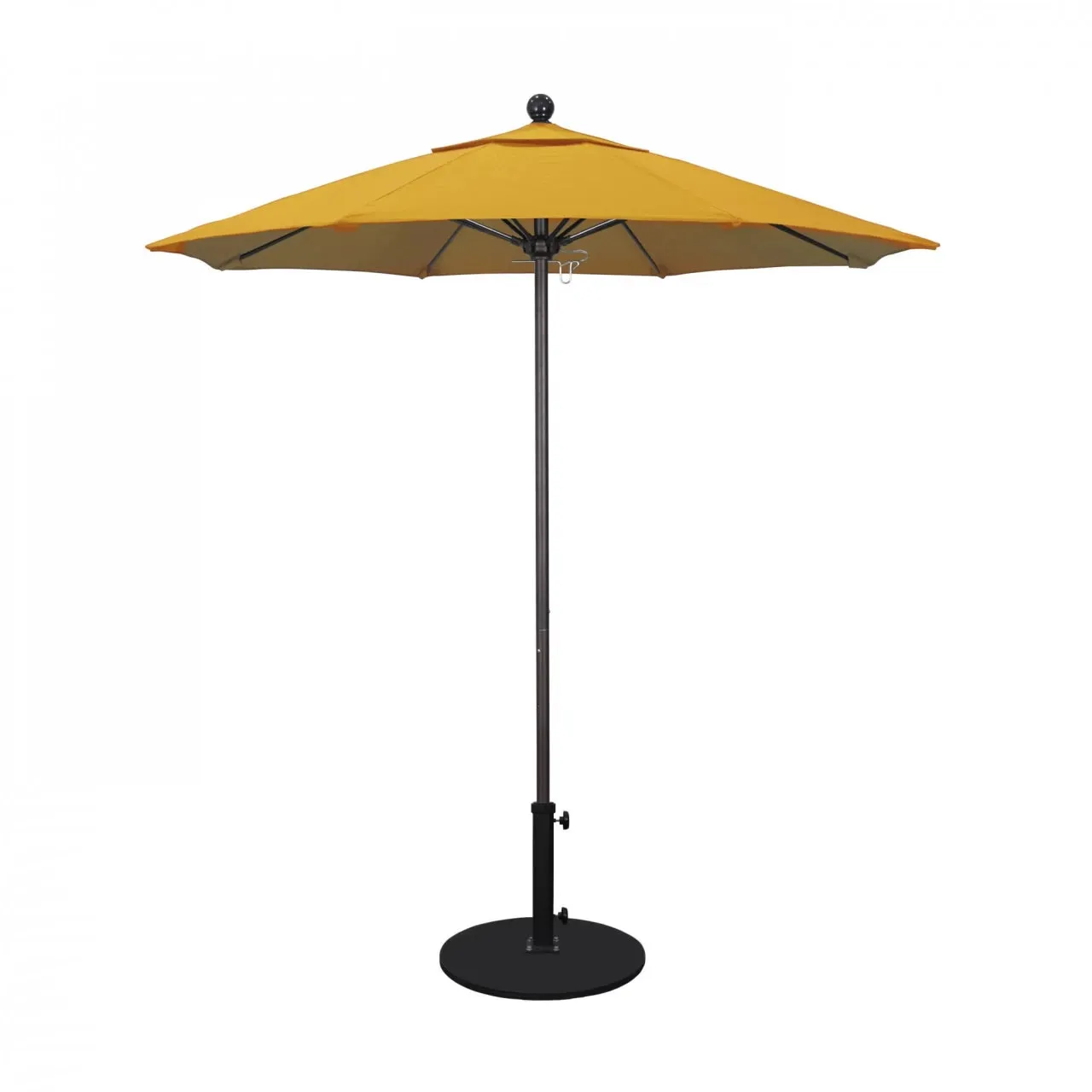 California Umbrella Venture Series 7.5 ft Commercial Patio Umbrella: Robust Aluminum Frame with Push Lift and Fiberglass Ribs