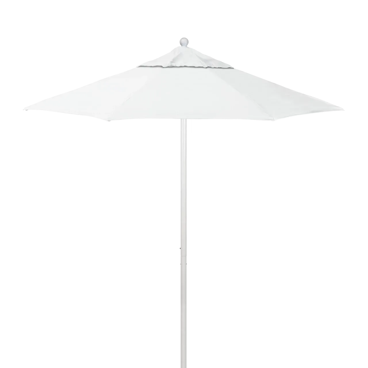 California Umbrella Venture Series 7.5 ft Commercial Patio Umbrella: Robust Aluminum Frame with Push Lift and Fiberglass Ribs