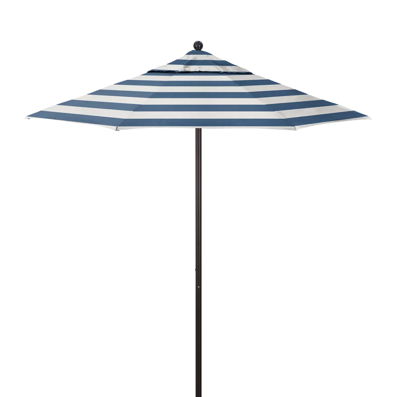 California Umbrella Venture Series 7.5 ft Commercial Patio Umbrella: Robust Aluminum Frame with Push Lift and Fiberglass Ribs