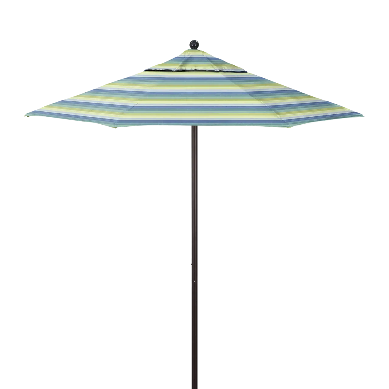 California Umbrella Venture Series 7.5 ft Commercial Patio Umbrella: Robust Aluminum Frame with Push Lift and Fiberglass Ribs