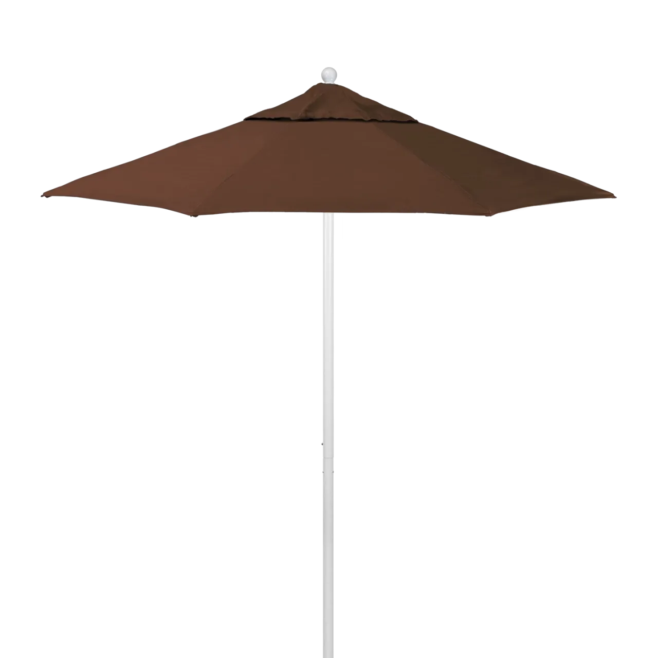 California Umbrella Venture Series 7.5 ft Commercial Patio Umbrella: Robust Aluminum Frame with Push Lift and Fiberglass Ribs