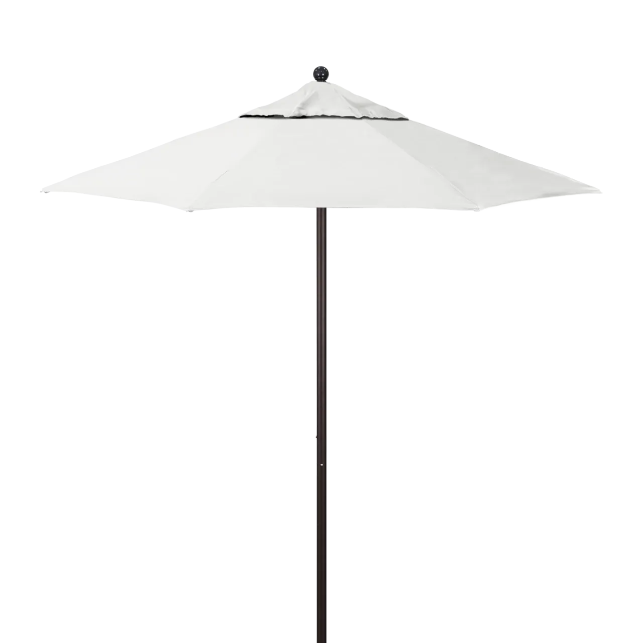 California Umbrella Venture Series 7.5 ft Commercial Patio Umbrella: Robust Aluminum Frame with Push Lift and Fiberglass Ribs
