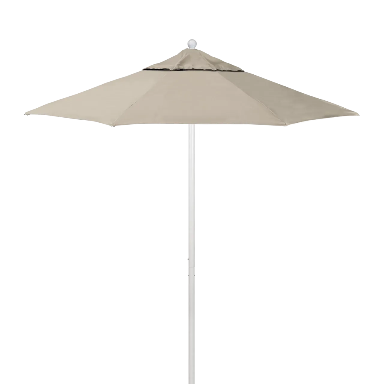 California Umbrella Venture Series 7.5 ft Commercial Patio Umbrella: Robust Aluminum Frame with Push Lift and Fiberglass Ribs