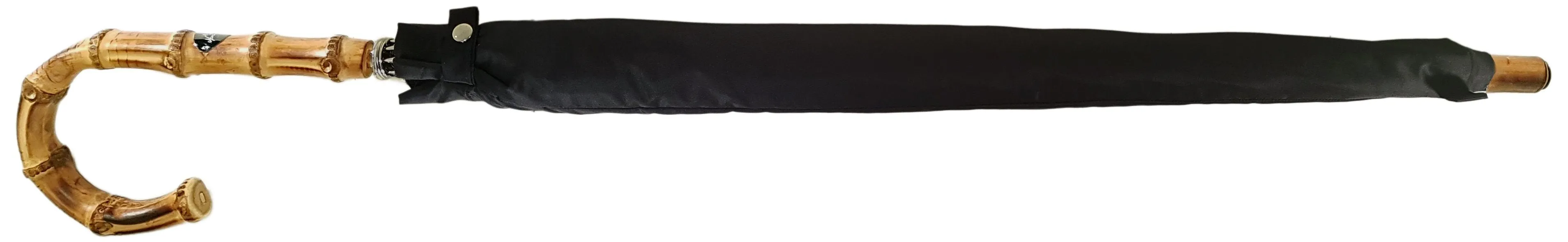 Classic Automatic Black Umbrella With Whanghee Handle