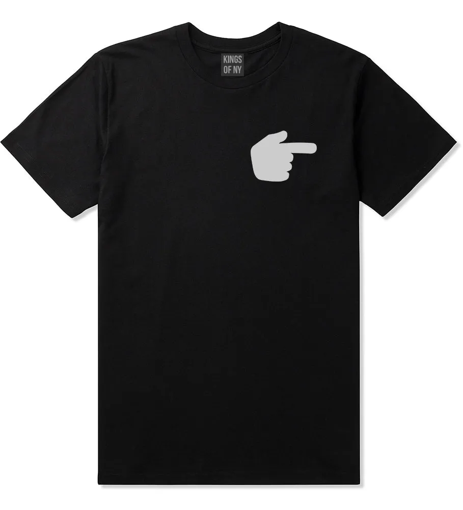 Datway Pointing Finger Chest Mens T-Shirt