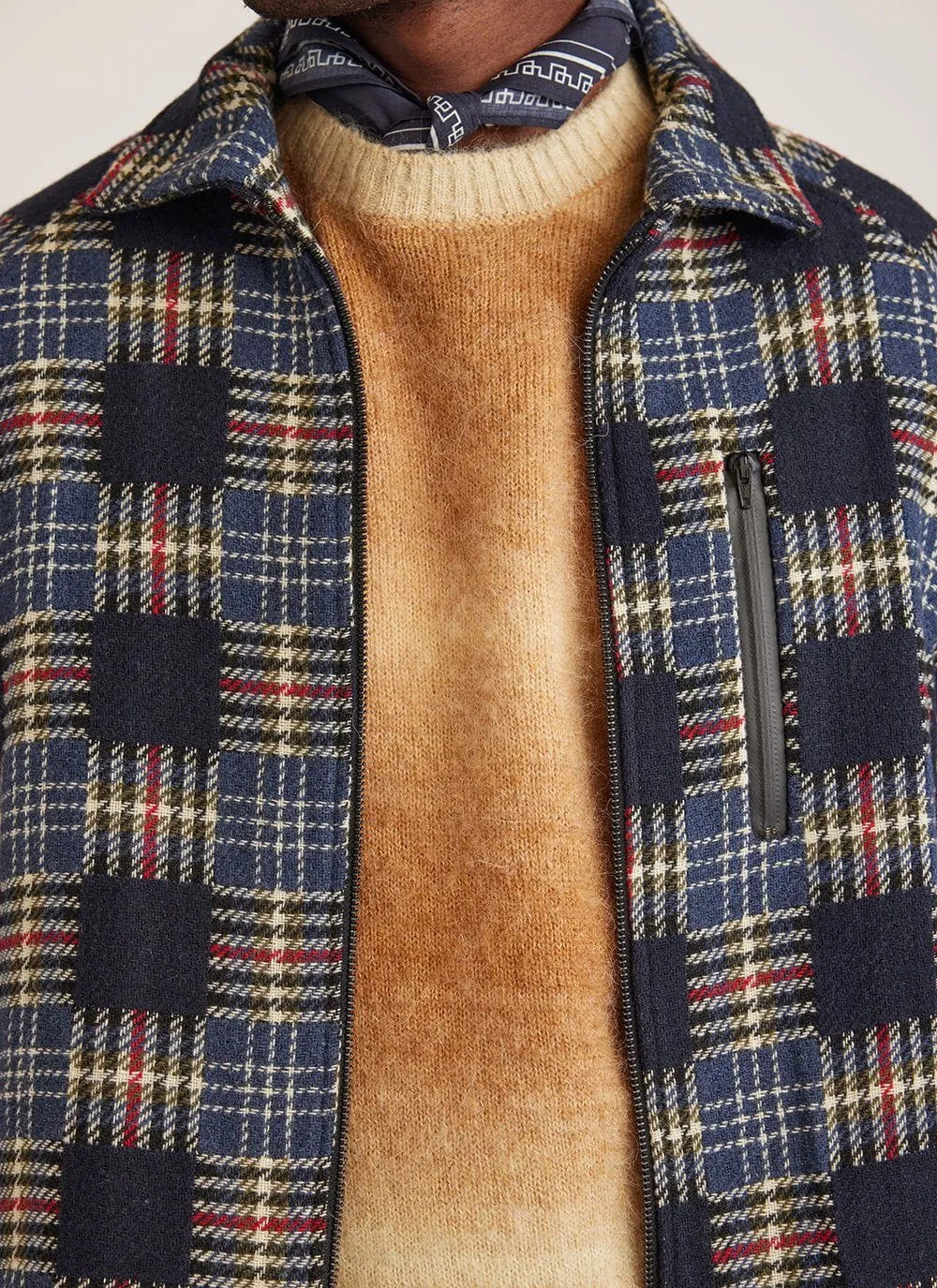 Deku Gradient Crew Neck Jumper | Mohair | Tan