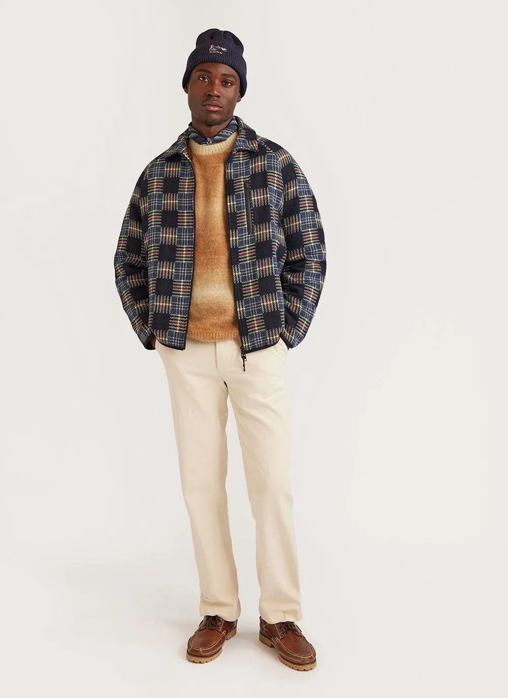 Deku Gradient Crew Neck Jumper | Mohair | Tan