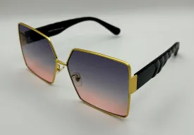 DIDI | Gold | Smokey Pink Gradient Lens