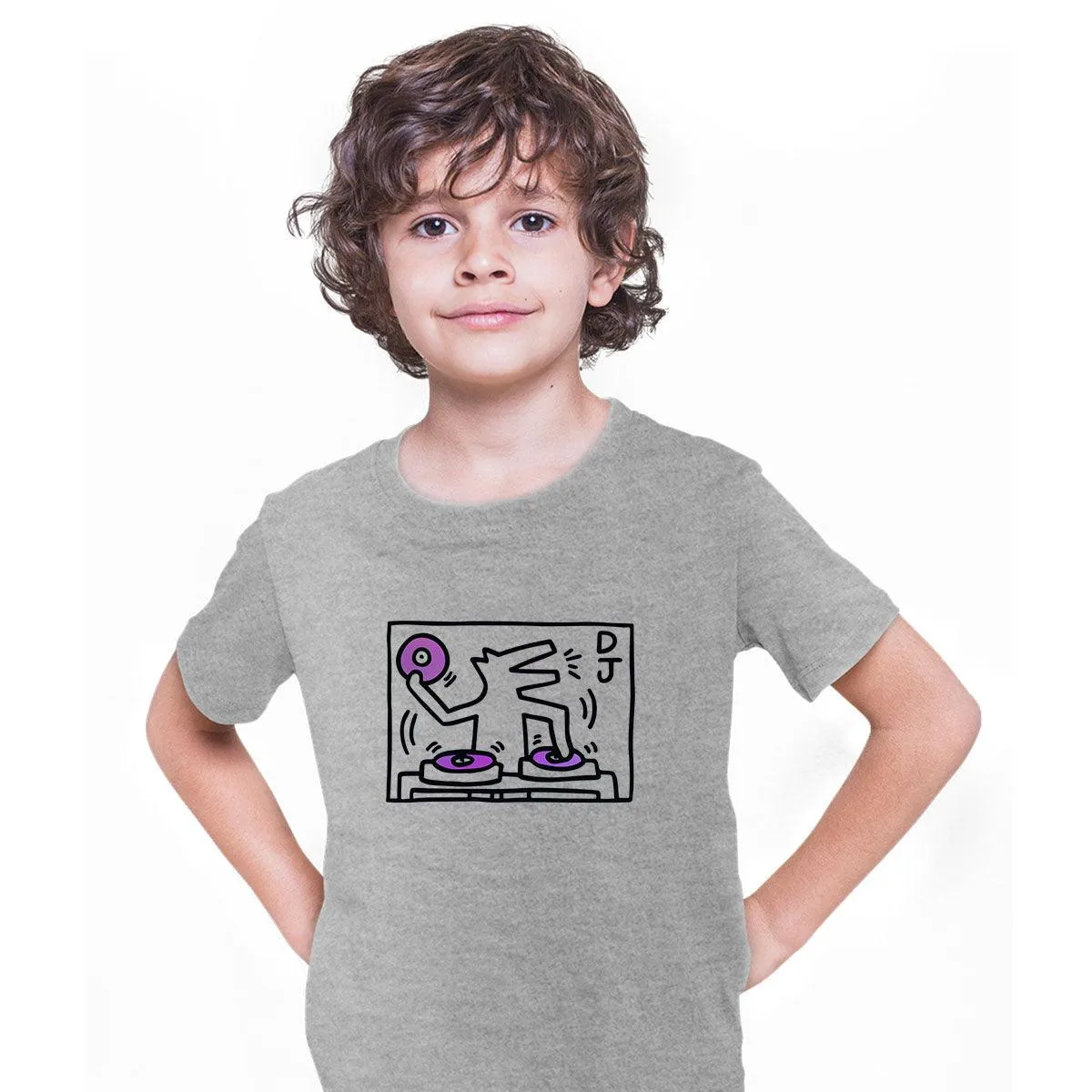 DJ 1988 Talking Heads Abstract Pop Art Heart Kids T-Shirt
