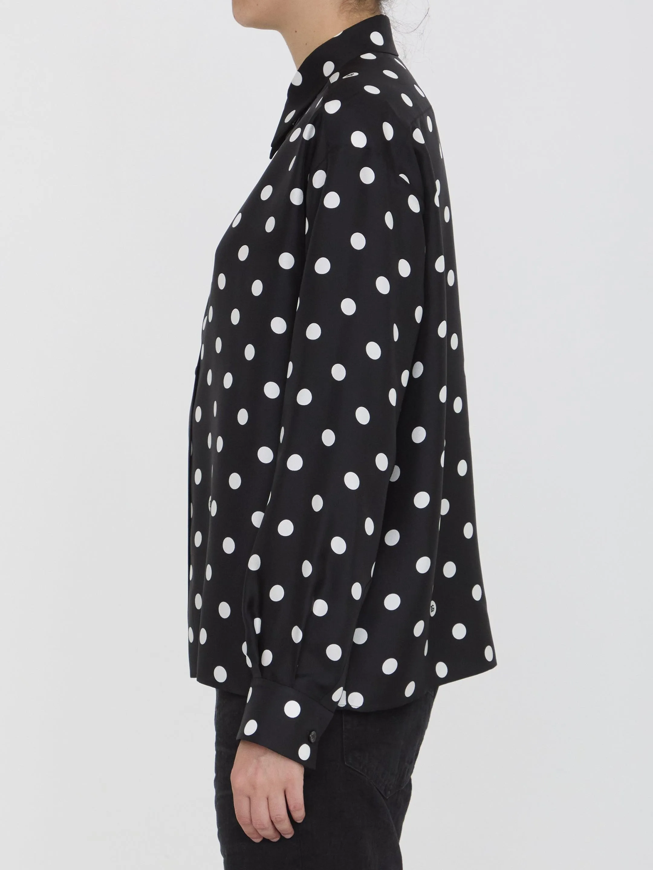 Dolce & Gabbana DG Shirt With Polka-dot Print