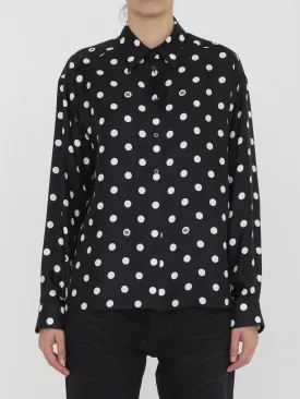 Dolce & Gabbana DG Shirt With Polka-dot Print