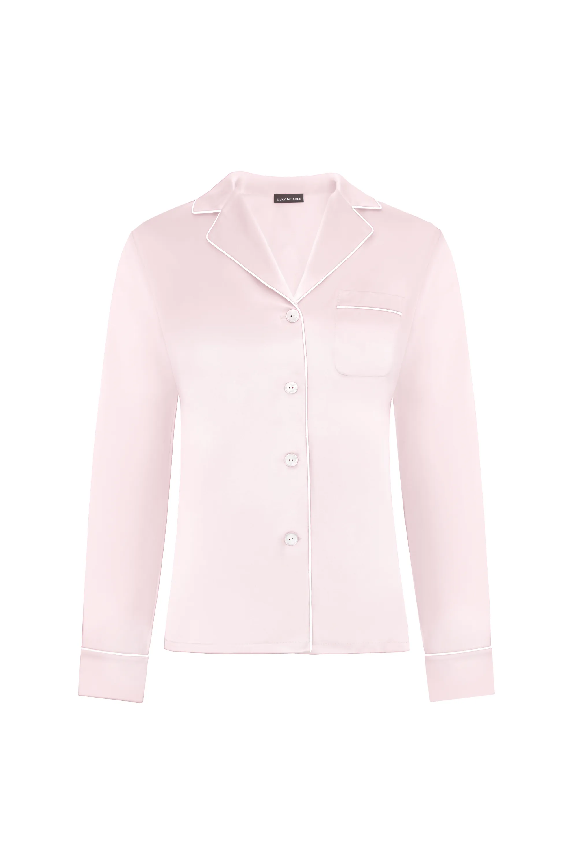 Dusty Pink Classic Silky Pyjama Set
