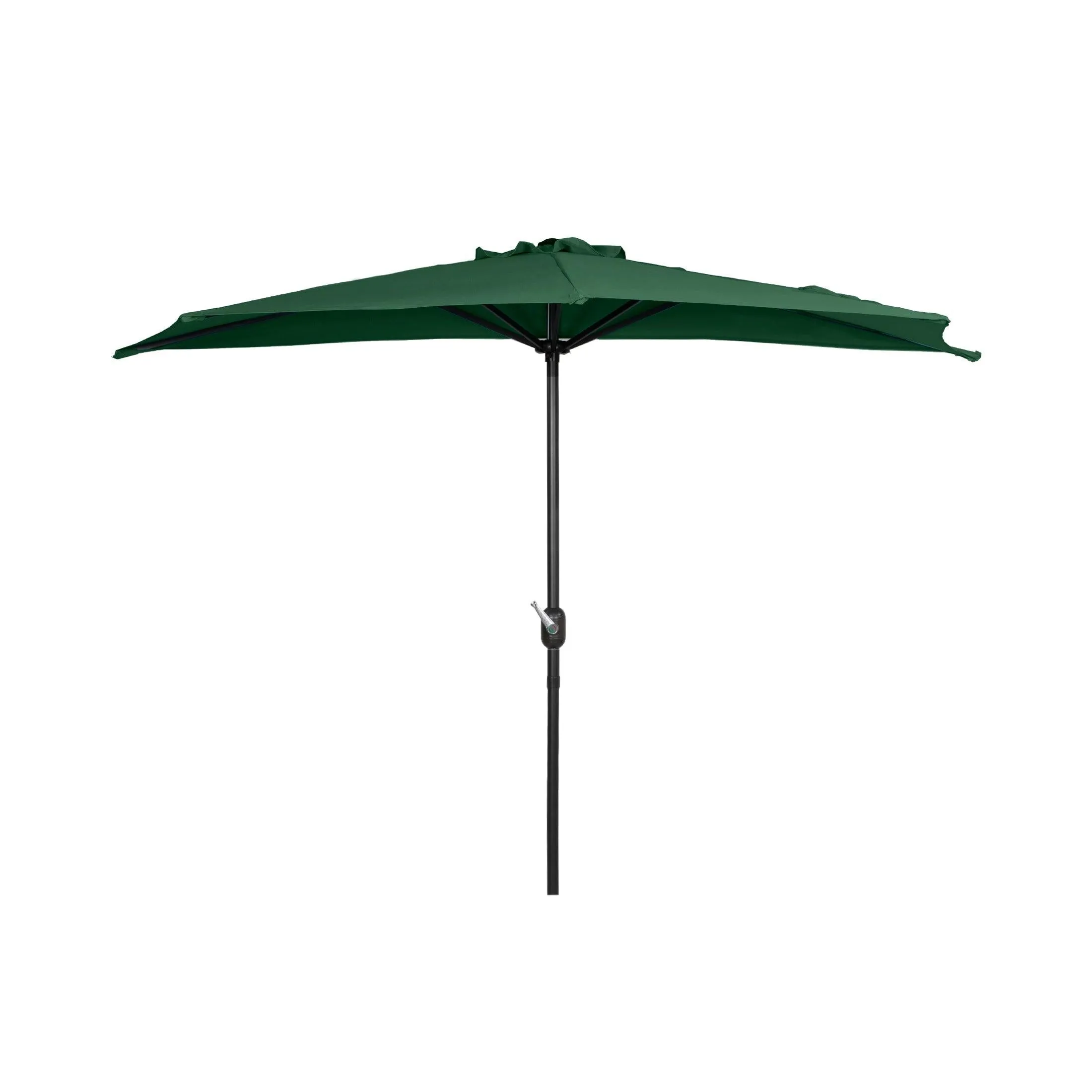 Easton 9 Ft Half Patio Umbrella with Bronze Round Plastic Base Included