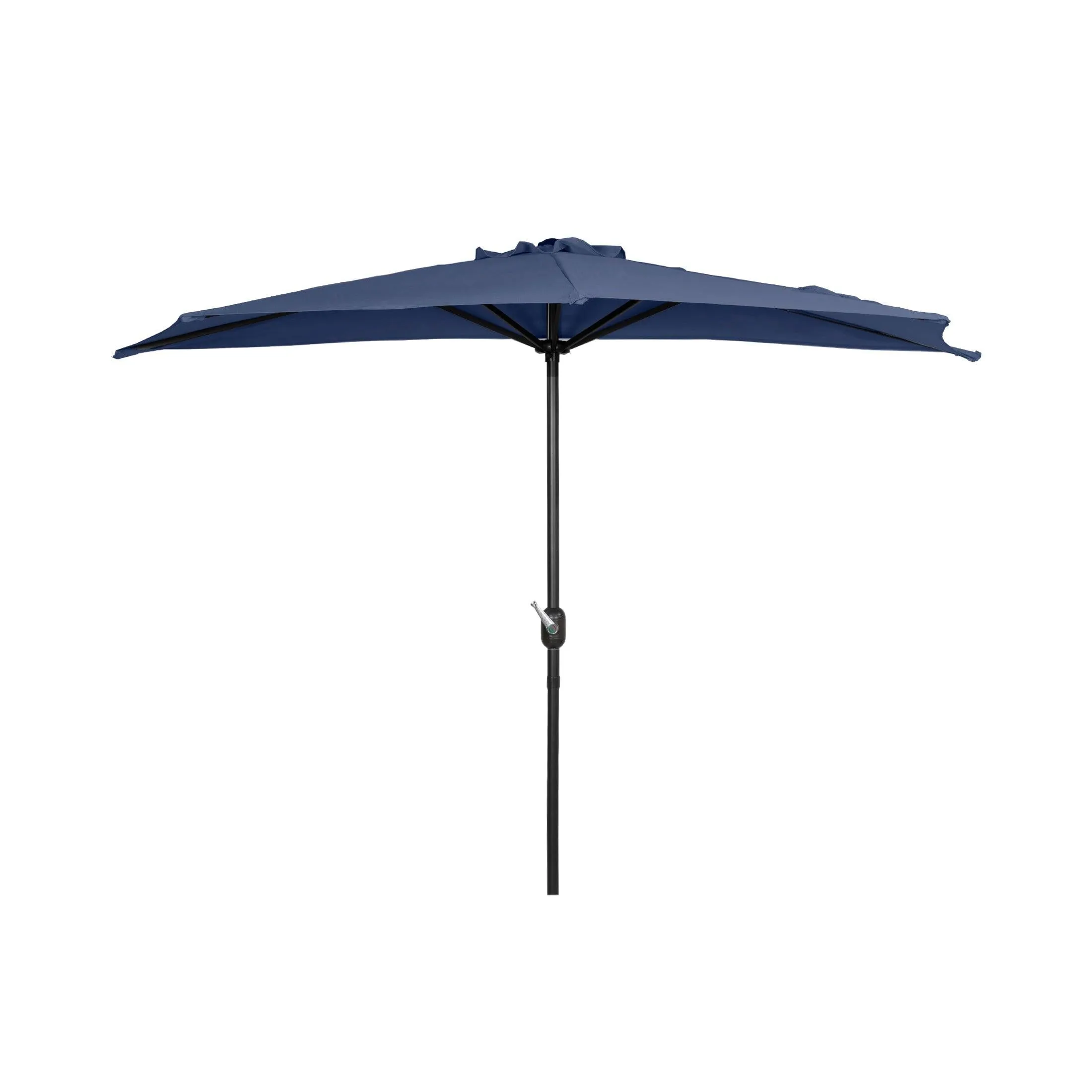 Easton 9 Ft Half Patio Umbrella with Bronze Round Plastic Base Included