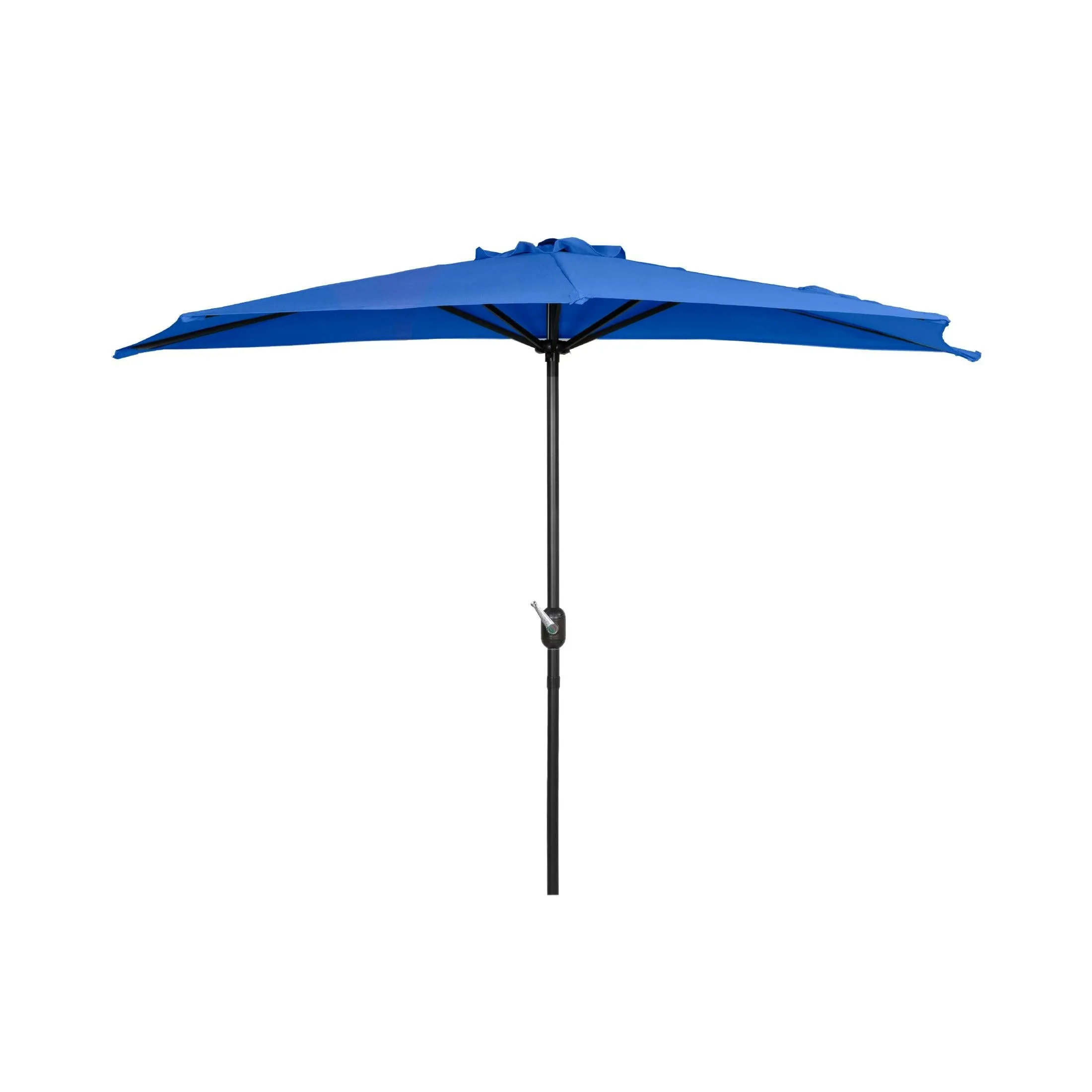 Easton 9 Ft Half Patio Umbrella with Bronze Round Plastic Base Included