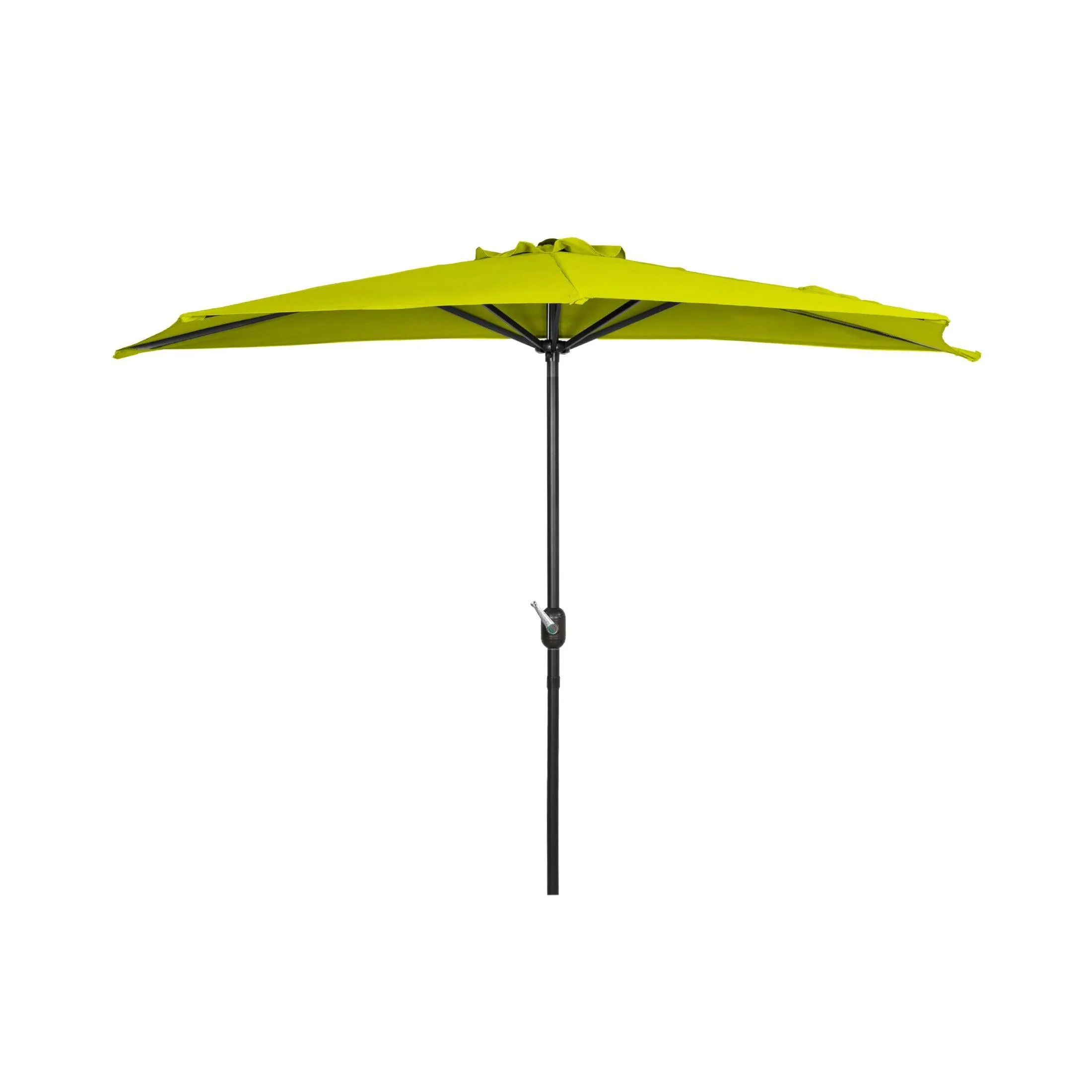 Easton 9 Ft Half Patio Umbrella with Bronze Round Plastic Base Included