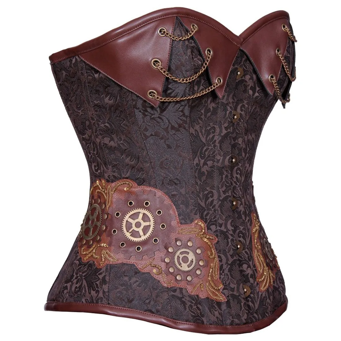 Embroideria Uno Steampunk Overbust Authentic Corset