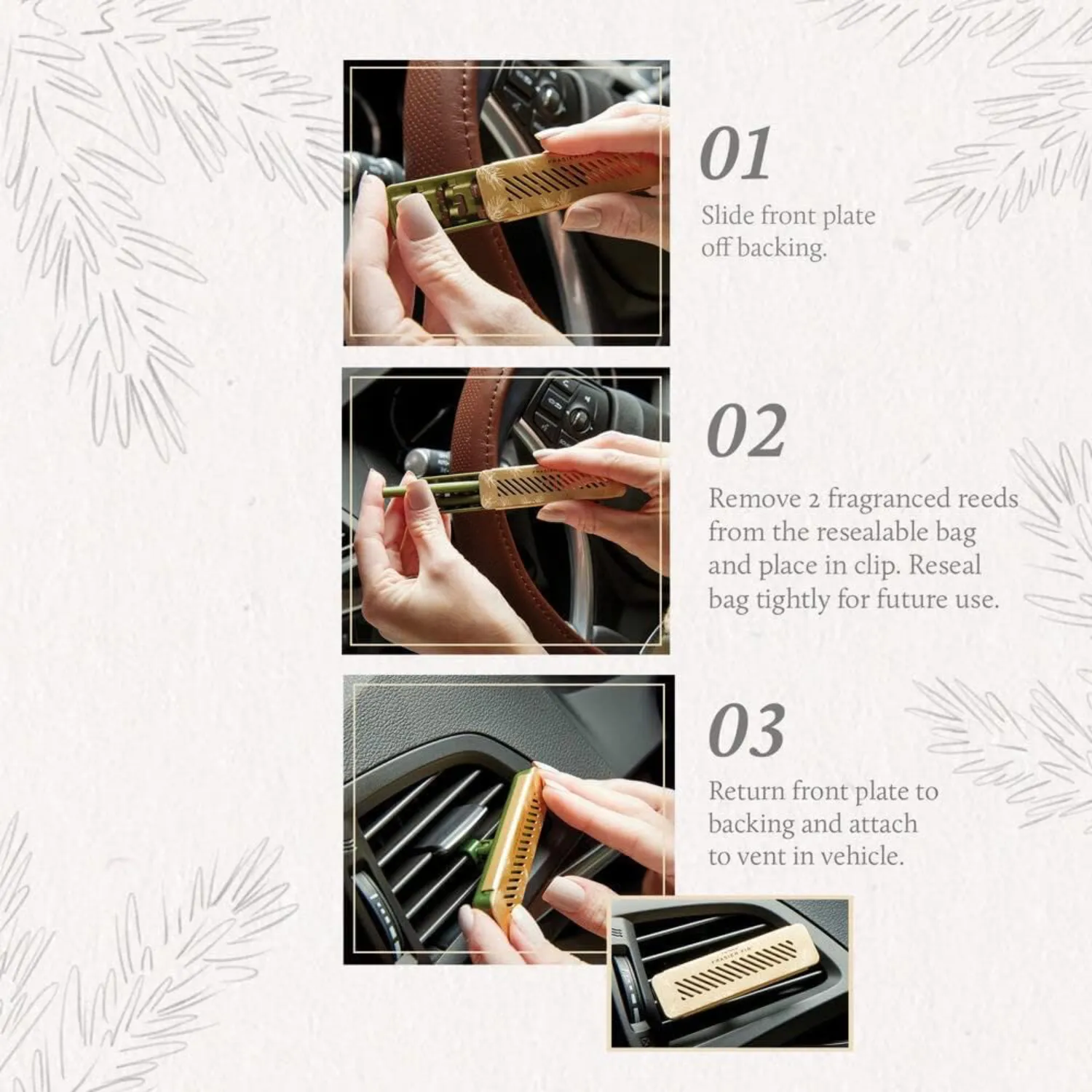 Frasier Fir Car Diffuser Set