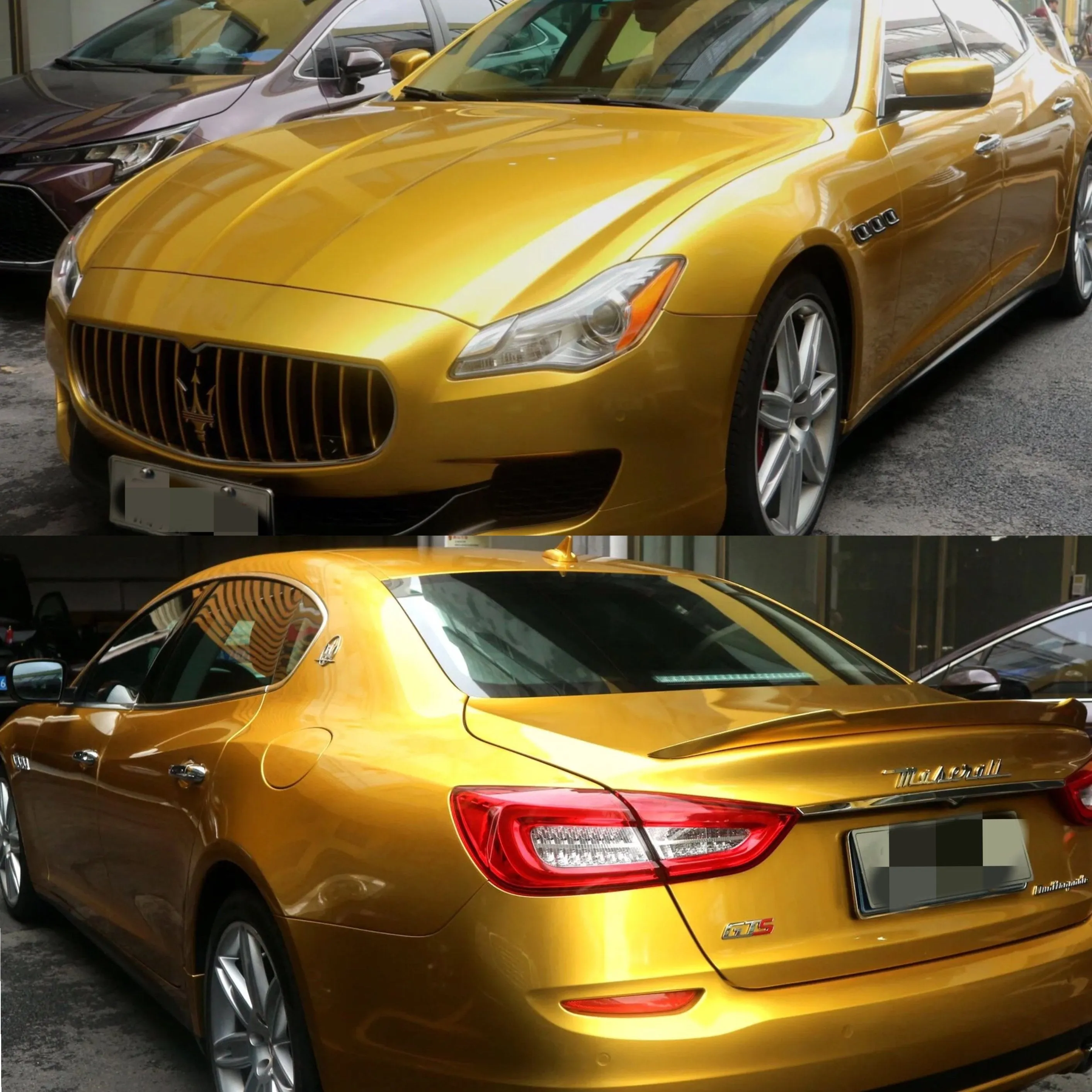 Gloss Metallic Amber Gold Car Wrap