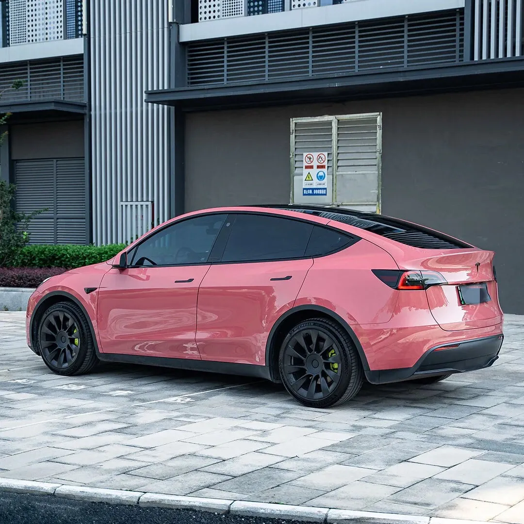 Gloss Metallic Dark Ume Pink Car Wrap