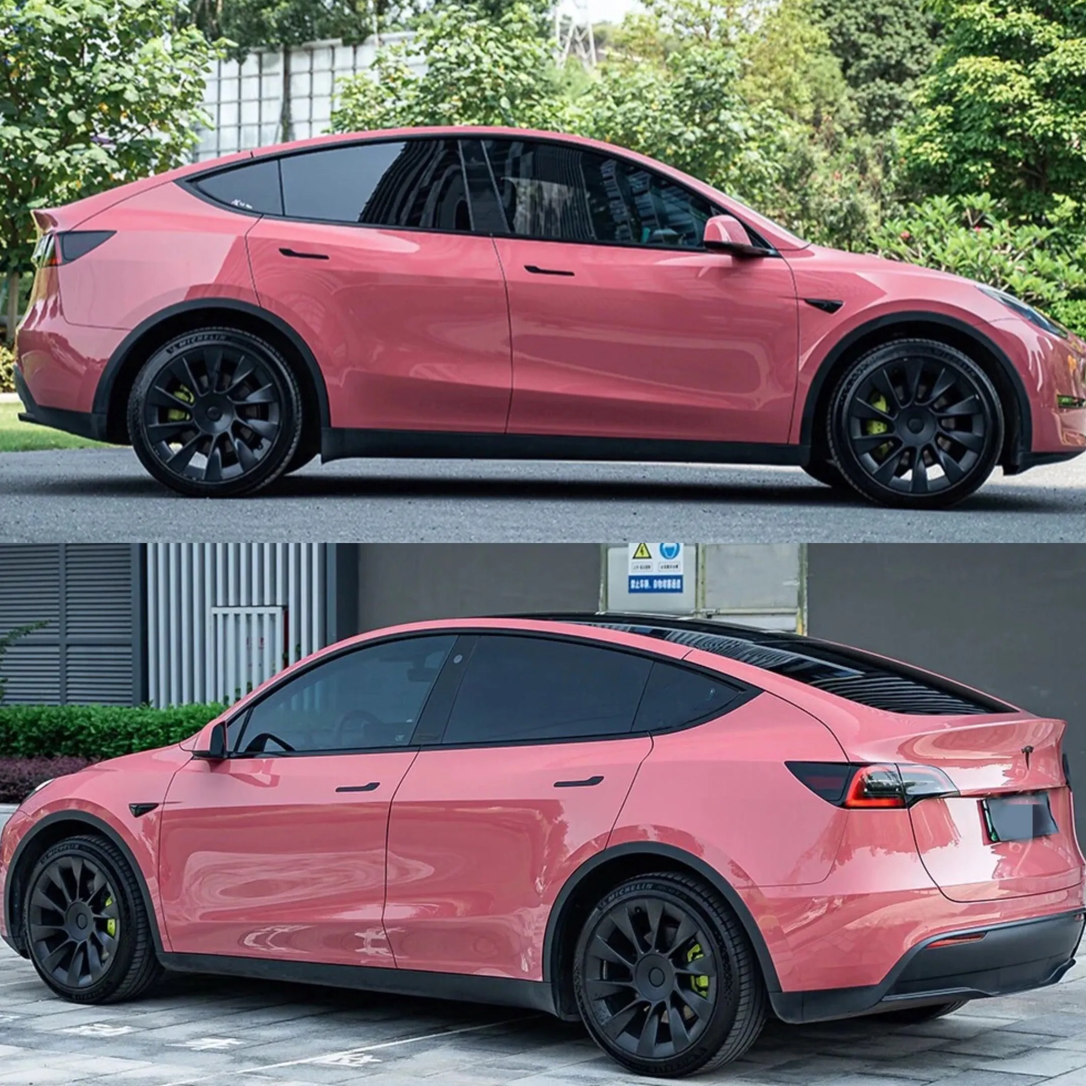 Gloss Metallic Dark Ume Pink Car Wrap