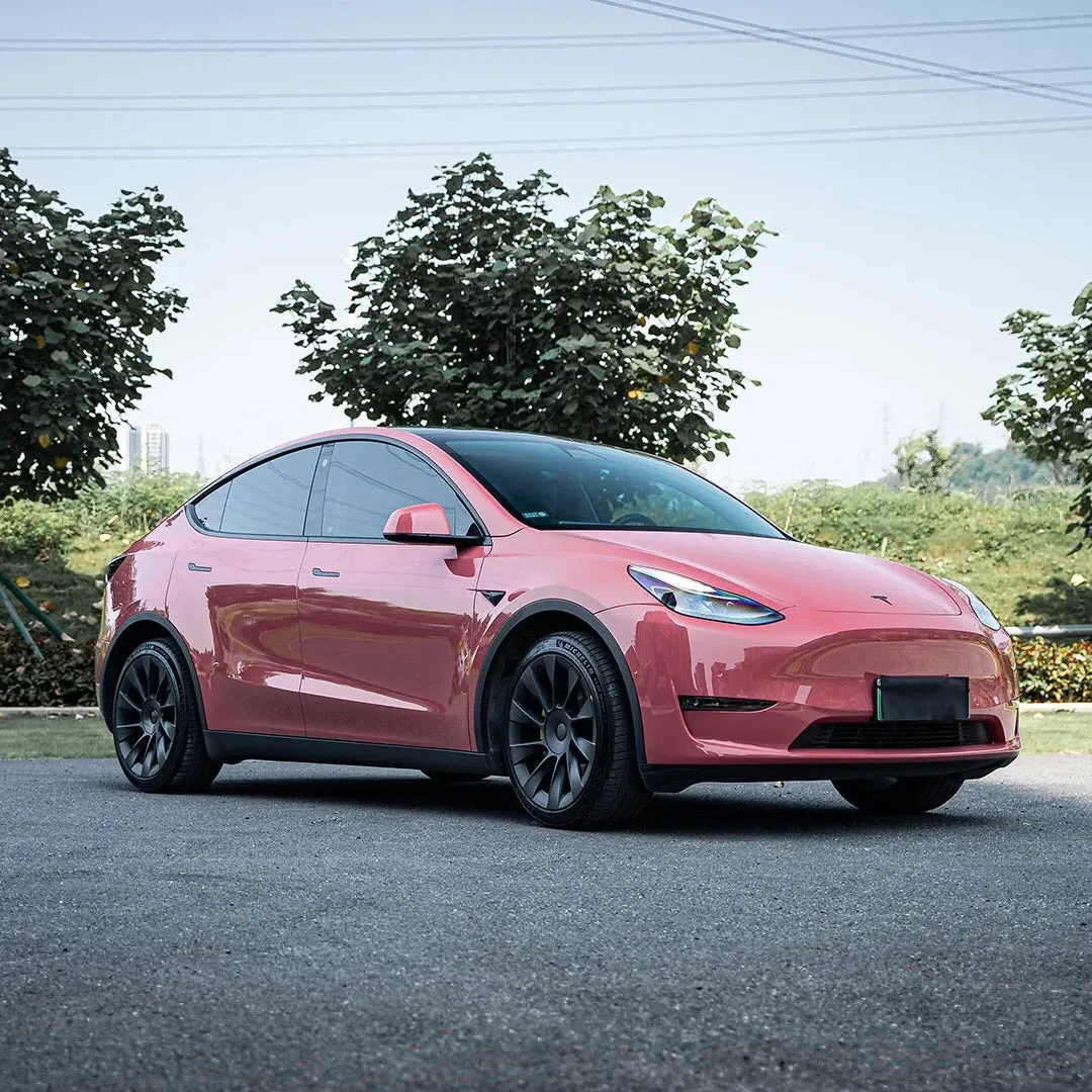 Gloss Metallic Dark Ume Pink Car Wrap