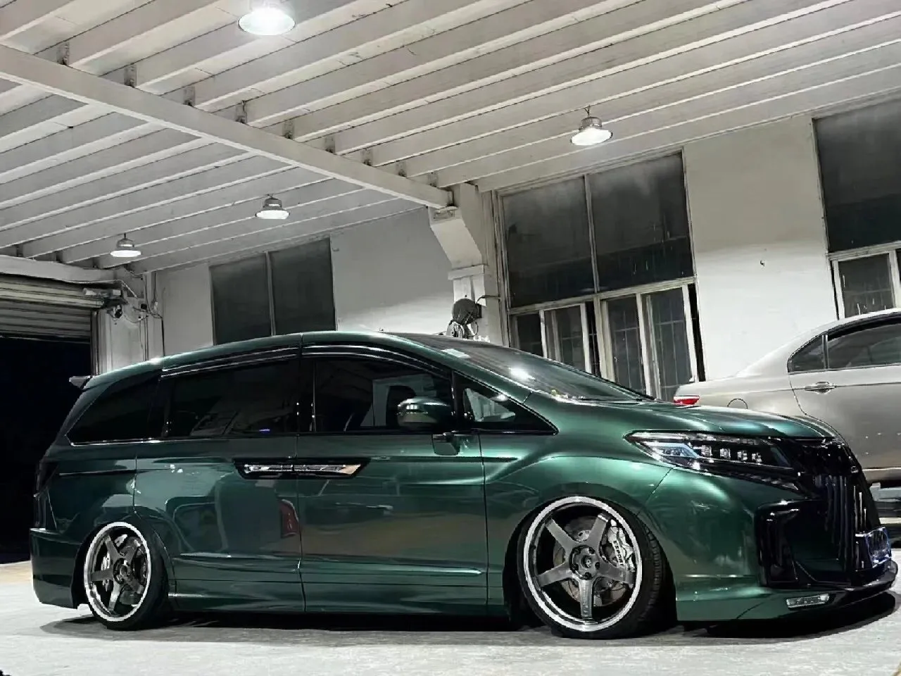 Gloss Metallic Forest Green Car Wrap