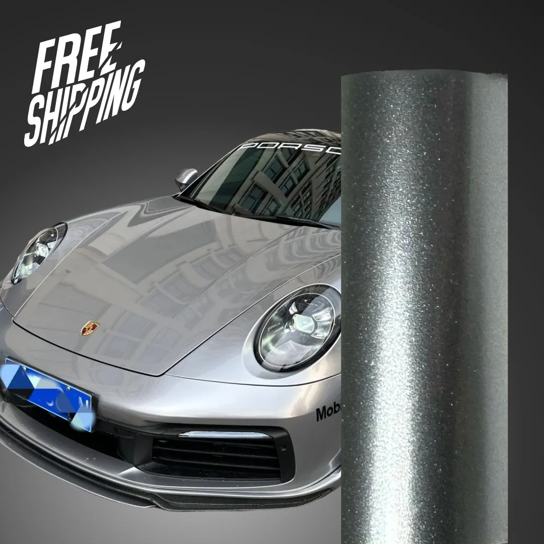 Gloss Metallic GT Silver Car Wrap