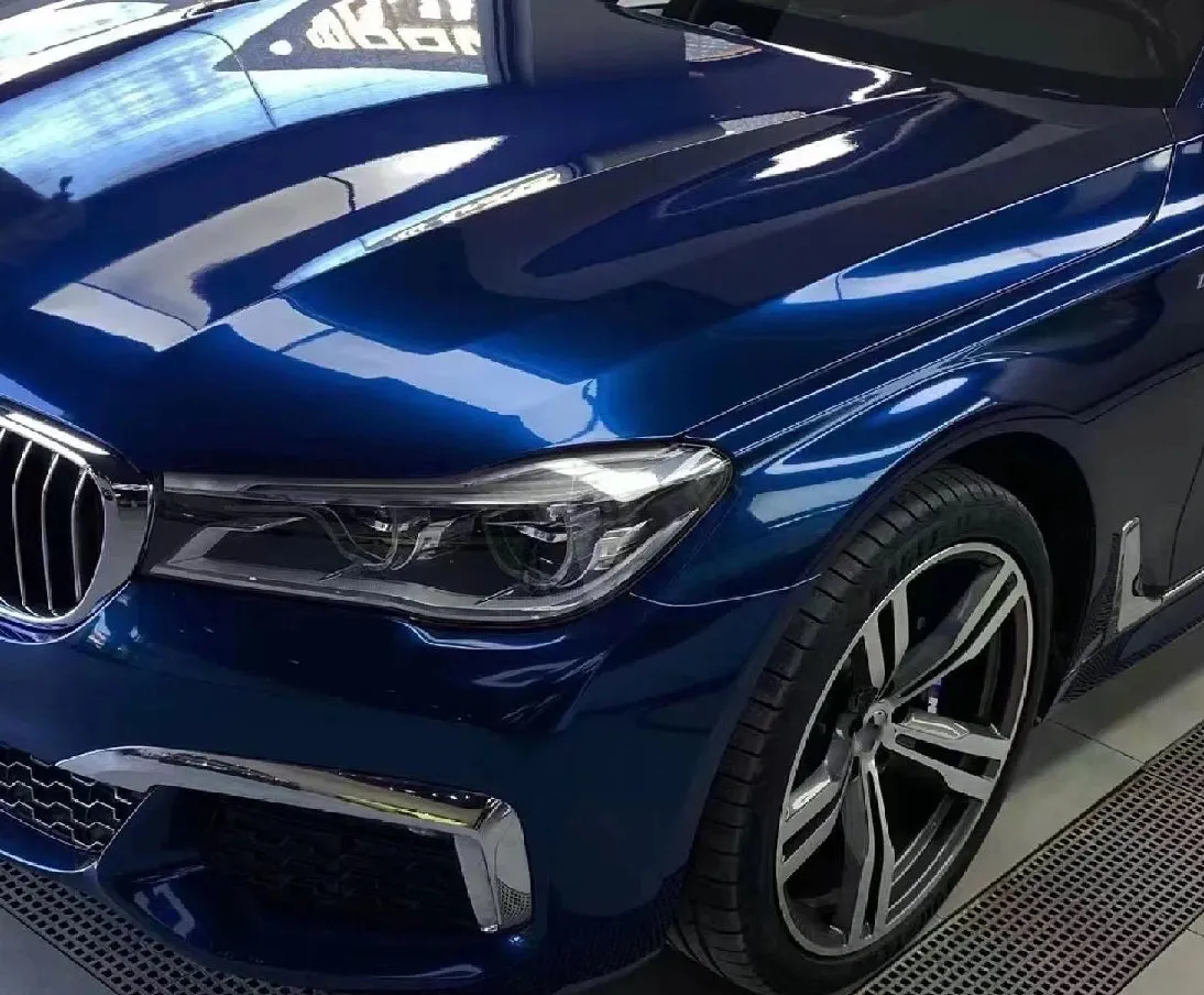 Gloss Metallic Indigo Blue Vinyl Wrap