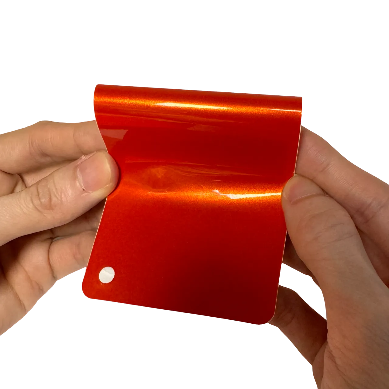 Gloss Metallic Lava Orange Vinyl Wrap