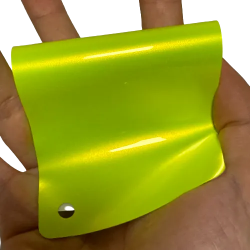 Gloss Metallic Neon Yellow Vinyl Wrap