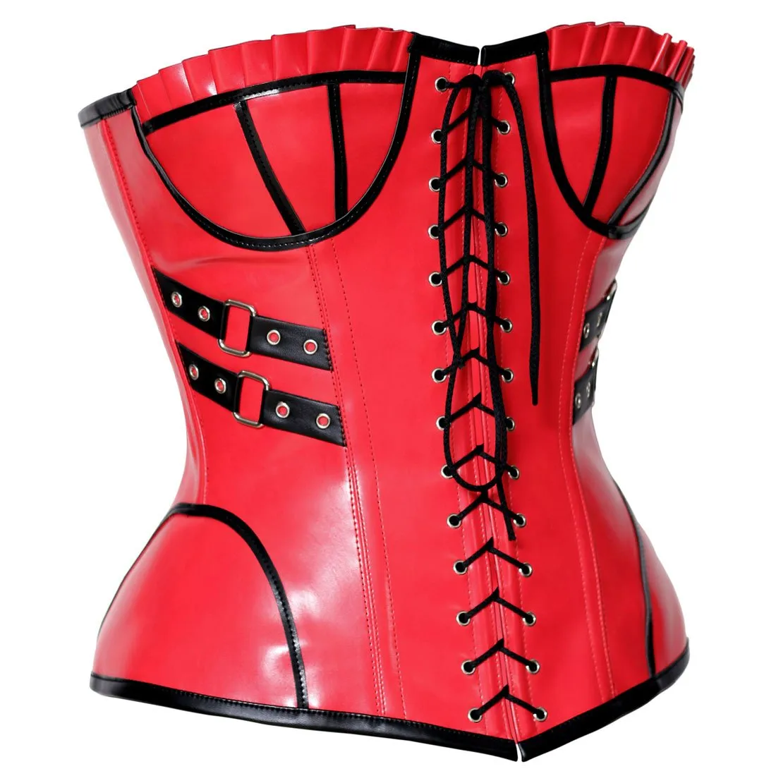 Gothic Burlesque Sexy Curvy Red Corset