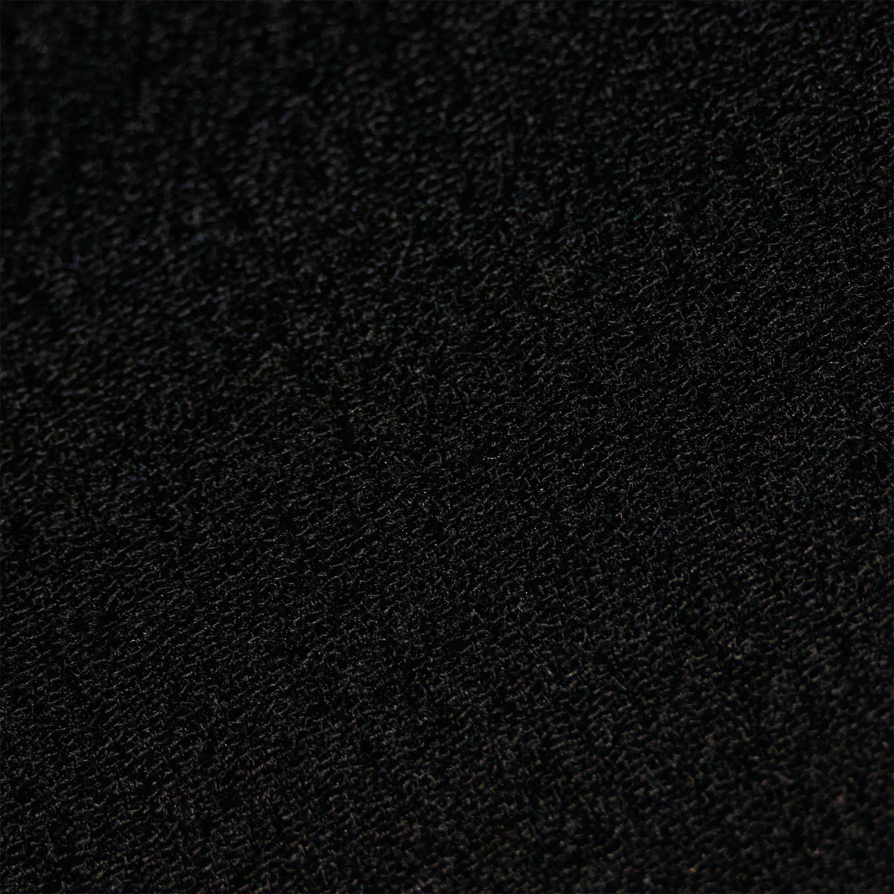 High Low Wool Blend Skirt - Black