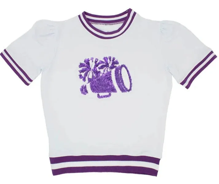 Holly Sequin Megaphone Purple