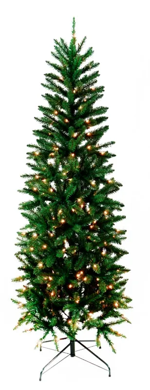 Hometown Holidays 27201 Christmas Tree, 7 ft H, Alpine Fir Family, 110 V, Mini Bulb, Clear Light :EA: QUANTITY: 1