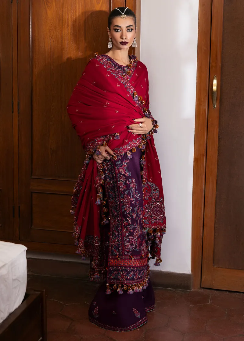 Hussain Rehar Unstitched 3 Piece Karandi A/W Collection'2024-Liliana