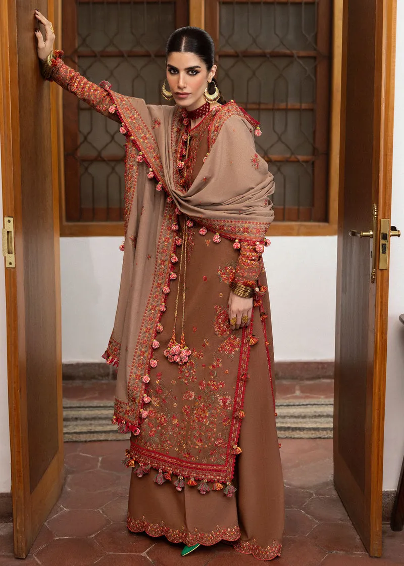 Hussain Rehar Unstitched 3 Piece Karandi A/W Collection'2024-Shay